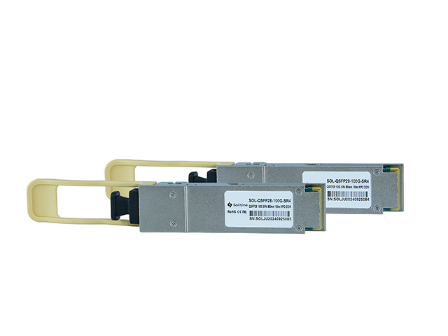 Solitine 100G SR4 QSFP28 Module – 850nm, MPO, 100m, DDM thumbnail