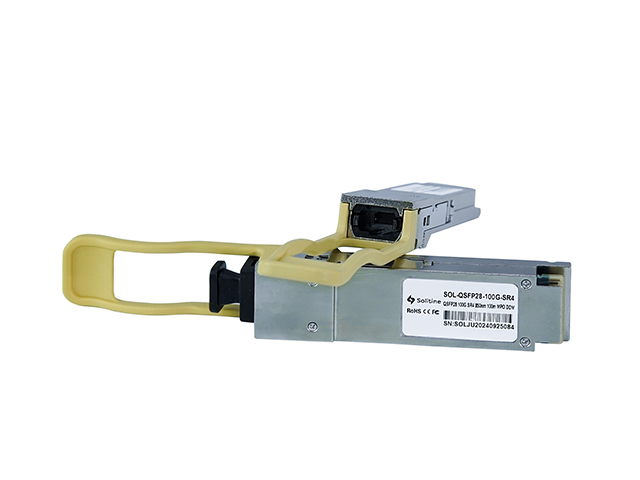 Solitine 100G SR4 QSFP28 Module – 850nm, MPO, 100m, DDM thumbnail