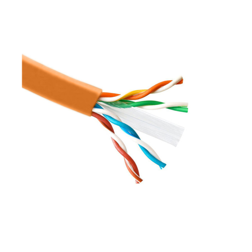 SOLITINE SOL6156-OR-U U/UTP Cat-6 Solid Copper PVC LAN Cable (Orange)