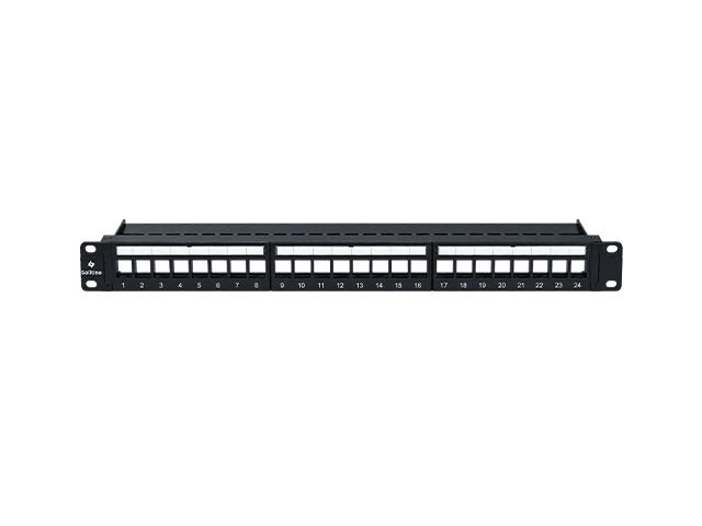 Solitine 24-Port 1U Patch Panel Cat6 Fully Loaded