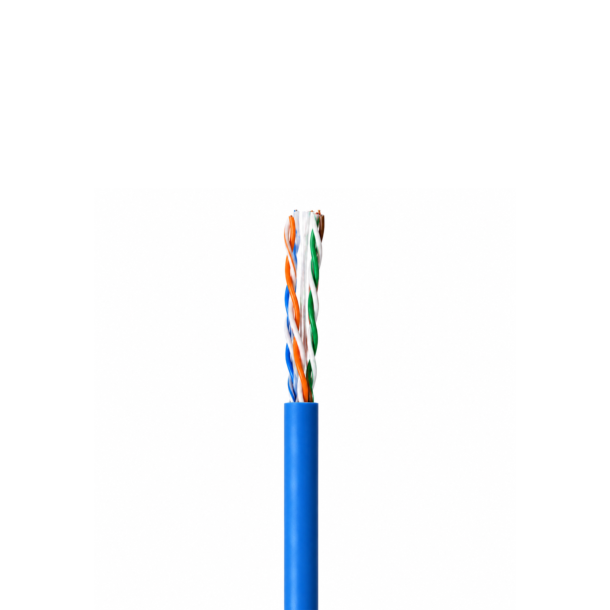 SOLITINE SOL6156-BL-U U/UTP Cat-6 Solid Copper PVC LAN Cable (Blue)