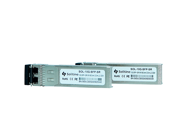 Solitine 10G SR SFP+ Module – 850nm, 300m, LC Duplex, MMF